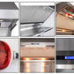 Forno Appliance Package - 36 Inch Gas Range, Wall Mount Range Hood, Microwave Drawer, Dishwasher, AP-FFSGS6244-36-6