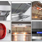 Forno Appliance Package - 48" Gas Range, 48" Range Hood, Dishwasher, 48" Refrigerator, Microwave Drawer, Wine Cooler, AP-FFSGS6244-48-14