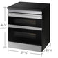 Samsung NSI6DG9550SR Bespoke Smart Slide-In Induction Range 6.3 cu. ft. with Flex Duo™ & Ambient Edge Lighting™ in Stainless Steel