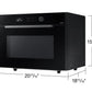 Samsung MC12DB8700CK 1.2 cu. ft. Countertop Microwave with Power Convection in Black Glass