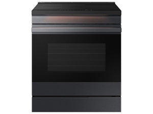 Samsung NSI6DG9500MT Bespoke 6.3 cu. ft. Smart Slide-In Induction Range with Ambient Edge Lighting™ & Air Sous Vide in Matte Black Steel