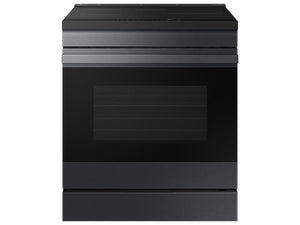 Samsung NSI6DG9500MT Bespoke 6.3 cu. ft. Smart Slide-In Induction Range with Ambient Edge Lighting™ & Air Sous Vide in Matte Black Steel