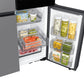 Samsung RF23DB9900QD Bespoke Counter Depth 4-Door Flex™ Refrigerator (23 cu. ft.) with AI Family Hub™+ and AI Vision Inside™ in Stainless Steel