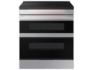 Samsung NSI6DG9550SR Bespoke Smart Slide-In Induction Range 6.3 cu. ft. with Flex Duo™ & Ambient Edge Lighting™ in Stainless Steel