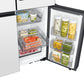 Samsung RF23DB990012 Bespoke Counter Depth 4-Door Flex™ Refrigerator (23 cu. ft.) with AI Family Hub™+ and AI Vision Inside™ in White Glass