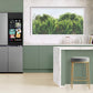 Samsung RF23DB9900QD Bespoke Counter Depth 4-Door Flex™ Refrigerator (23 cu. ft.) with AI Family Hub™+ and AI Vision Inside™ in Stainless Steel