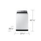 Samsung WA54CG7150AWA4 5.4 cu. ft. Smart Top Load Washer with Pet Care Solution and Super Speed Wash in White