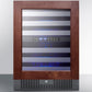Summit SWC532BLBISTPNRLHD 24" Wide Built-in Wine Cellar (panel Not Included)