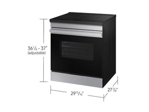 Samsung NSI6DG9300SR Bespoke 6.3 cu. ft. Smart Slide-In Induction Range with Anti-Scratch Glass Cooktop & Air Fry in Stainless Steel
