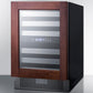 Summit SWC532BLBISTPNRLHD 24" Wide Built-in Wine Cellar (panel Not Included)