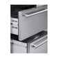 FORNO Capraia 30" 144 Bottle & 200 Can Triple Zone Wine Cooler, FWCDR6661-30S