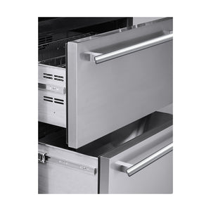 FORNO Capraia 30" 144 Bottle & 200 Can Triple Zone Wine Cooler, FWCDR6661-30S