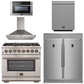 Forno Package - 36" Dual Fuel Range, Range Hood, Refrigerator, Microwave, Dishwasher