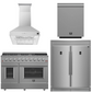 Forno Appliance Package - 48" Gas Range, Range Hood, 60" Refrigerator, Dishwasher, AP-FFSGS6244-48-20
