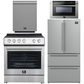 Forno Espresso Package - 30" Electric Range, 36" Refrigerator with Ice Maker, Dishwasher and 24" Microwave Drawer in Stainless Steel