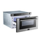 Forno Package - 36 Inch Gas Range, Wall Mount Range Hood, Refrigerator, Microwave Drawer, Dishwasher, AP-FFSGS6244-36-8