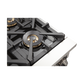 FORNO Capriasca 30″ 4.32 cu. ft. Gas Range with 5 Italian Burners in Black, FFSGS6260-30BLK