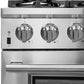 Forno Appliance Package - 36 Inch Pro Gas Range, Wall Mount Range Hood, Refrigerator, AP-FFSGS6260-36-4