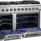 Forno Appliance Package - 48 Inch Pro Gas Range, Wall Mount Range Hood, Microwave Drawer, Dishwasher, AP-FFSGS6260-48-6
