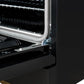 FORNO Espresso Antico 36" 4.5 cu. ft. Dual Fuel Range with 6 Sealed Burners in Black with Antique Brass Accents, FFSGS6113-36BLK