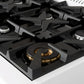 FORNO Espresso Antico 36" 4.5 cu. ft. Gas Range with 6 Sealed Burners in White with Antique Brass Accents, FFSGS6219-36WHT