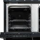 FORNO Espresso Antico 48" 5.5 cu. ft. Dual Fuel Range with 8 Sealed Burners and Griddle in Black with Antique Brass Accents, FFSGS6113-48BLK