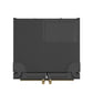 FORNO Espresso Gallipoli 30" 17.5 Cu. Ft. Refrigerator with Ice Maker in Black with Antique Brass Handles, FFFFD1974-31BLK