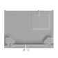 FORNO Espresso Salerno 36" 20 cu. ft. Side-By-Side Refrigerator with Water and Ice Dispenser in White with Silver Handles, FFRBI1844-36WHT