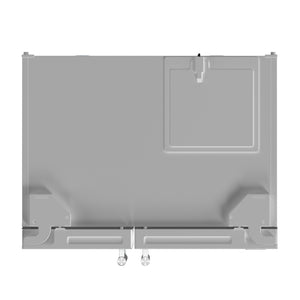 FORNO Espresso Salerno 36" 20 cu. ft. Side-By-Side Refrigerator with Water and Ice Dispenser in White with Silver Handles, FFRBI1844-36WHT