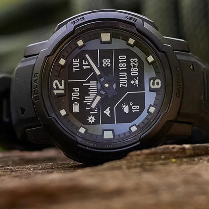 Garmin Instinct Crossover Solar | Hybrid Smartwatch w/ GPS