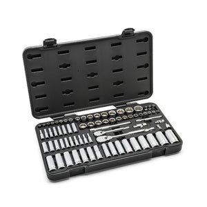 GearWrench 80948 76 Pc. 1/4" & 3/8" Drive 12 Point Standard & Deep SAE/Metric Mechanics Tool Set