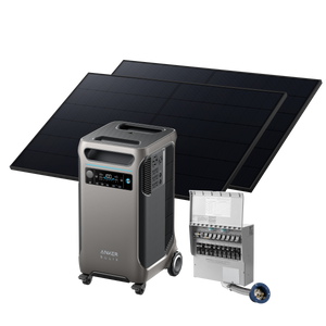Anker SOLIX <b>F3800</b> + Home Backup Kit (Transfer Switch + Cable) + 2× 410W Rigid Solar Panels