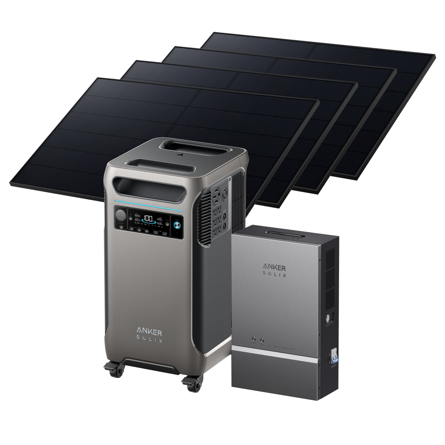 Anker SOLIX <b>F3800</b> + Smart Home Power Kit + 4× 410W Rigid Solar Panels