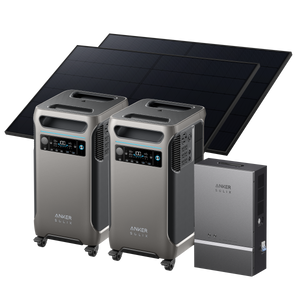 2× Anker SOLIX <b>F3800</b> (7.68kWh | 12kW) + Smart Home Power Kit + 2× 410W Rigid Solar Panels