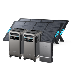 2× Anker SOLIX <b>F3800</b> (7.68kWh | 12kW) + Smart Home Power Kit + 2× 400W Solar Panels