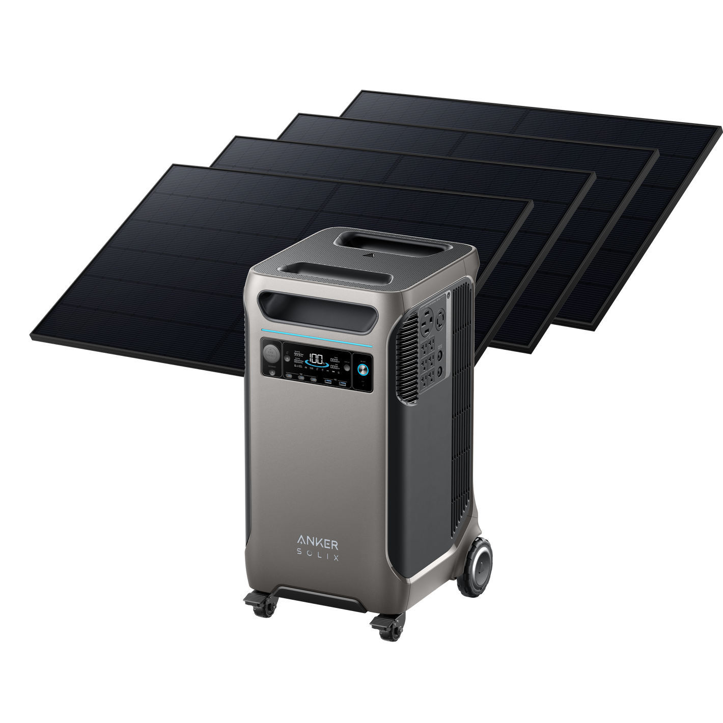 Anker SOLIX <b>F3800</b> Solar Generator + 4× 410W Rigid Solar Panels