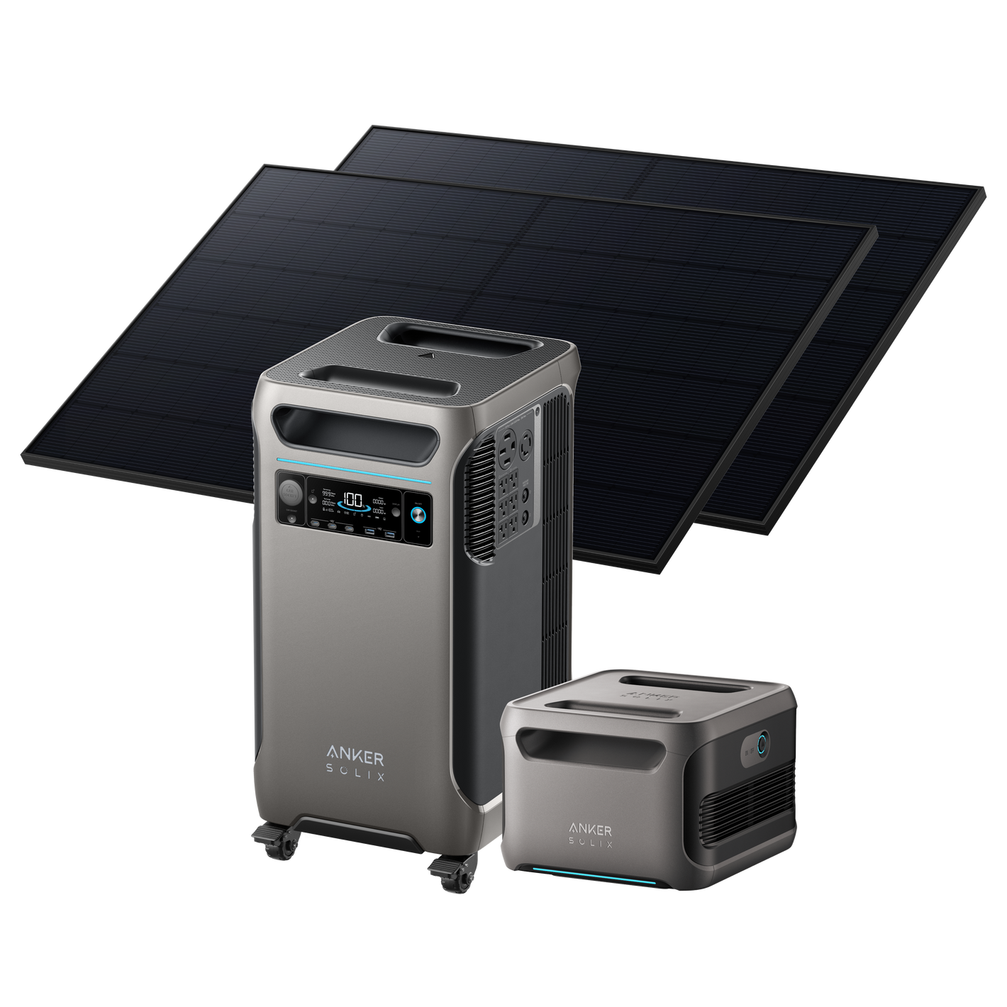 Anker SOLIX <b>F3800</b> + Expansion Battery + 2× 410W Rigid Solar Panels