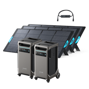 2× Anker SOLIX <b>F3800</b> + Double Power Hub + 3× 400W Solar Panel