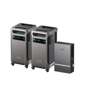 2× Anker SOLIX <b>F3800</b> (7.68kWh | 12kW) + Smart Home Power Kit - Black Friday