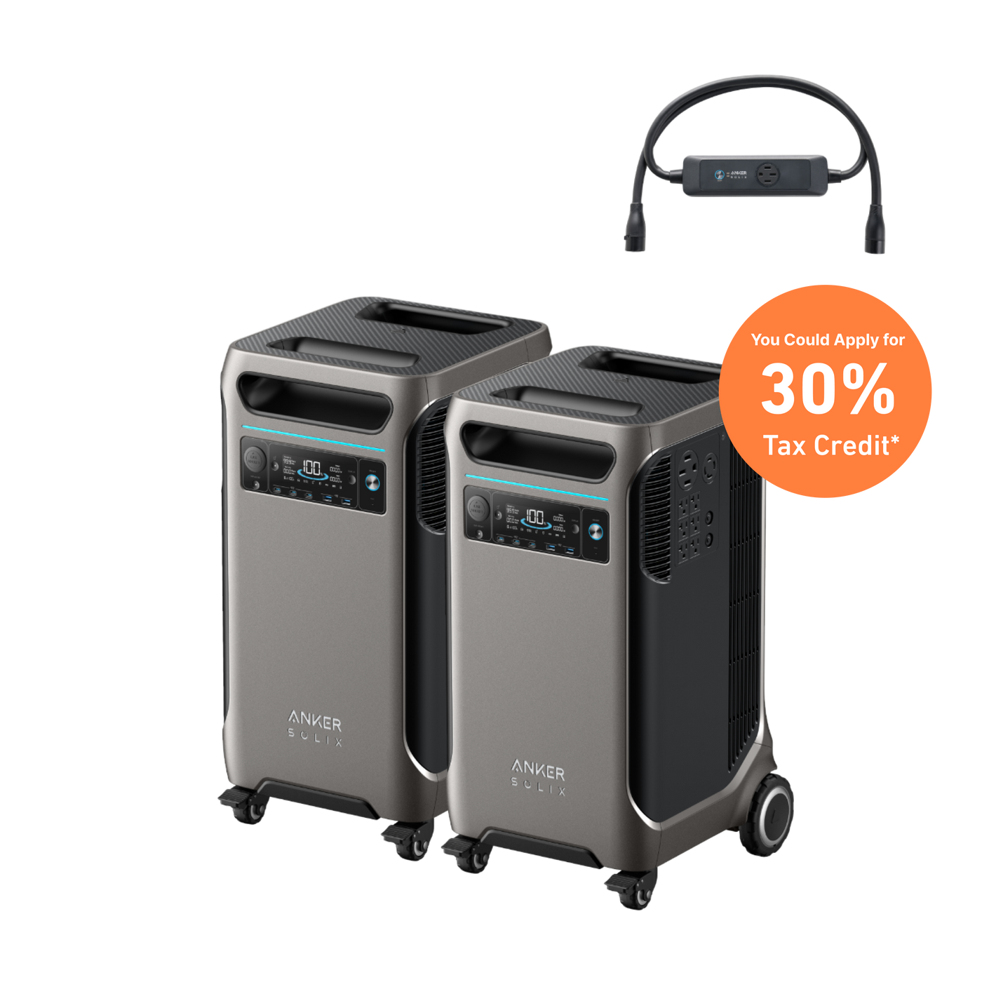 2× Anker SOLIX <b>F3800</b> + Double Power Hub - Black Friday