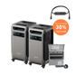 2× Anker SOLIX <b>F3800</b> + Double Power Hub + Home Backup Kit (Transfer Switch + Cable)