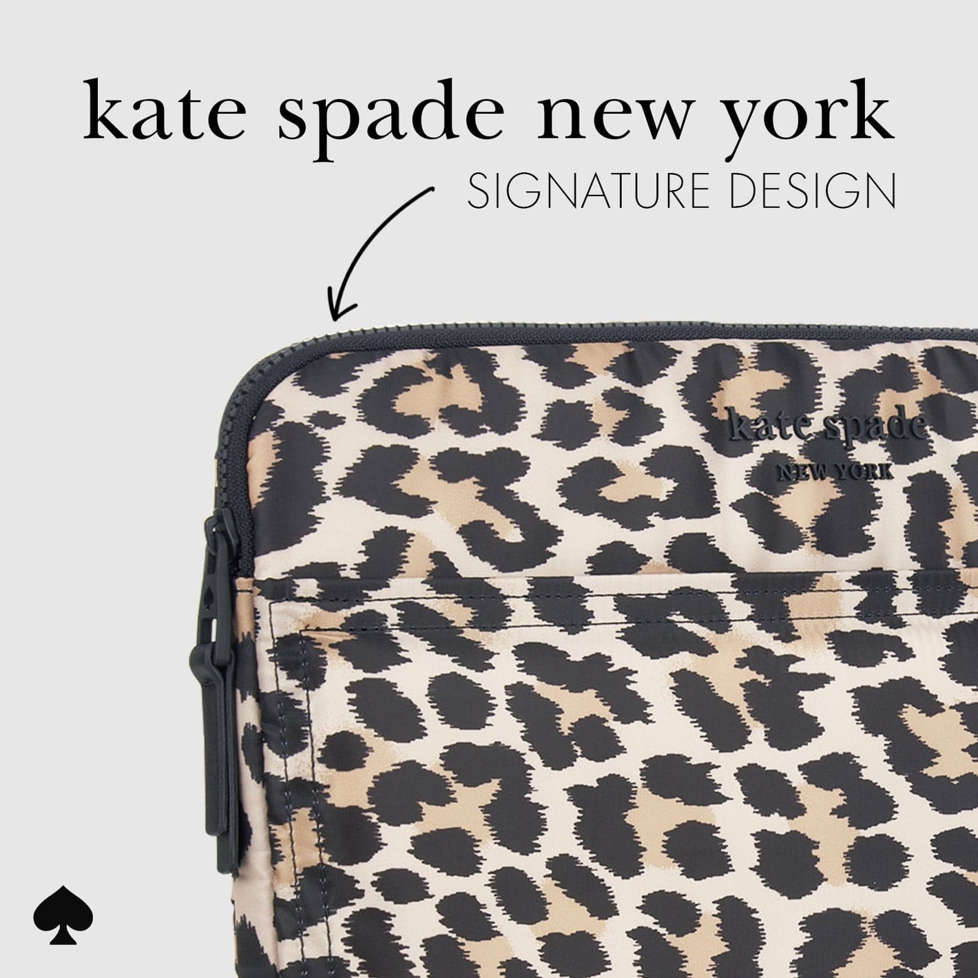 kate spade new york Classic Leopard Puffer Sleeve - Laptop Sleeve 14"