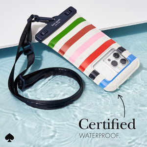 kate spade new york Adventure Stripe Waterproof Floating Pouch