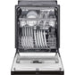 LG 24 in. Front Control Dishwasher with QuadWash and 3rd Rack in Smooth Black (LDFN4542B)