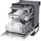 LG 24 in. Front Control Dishwasher with QuadWash and 3rd Rack in White (LDFN4542W)
