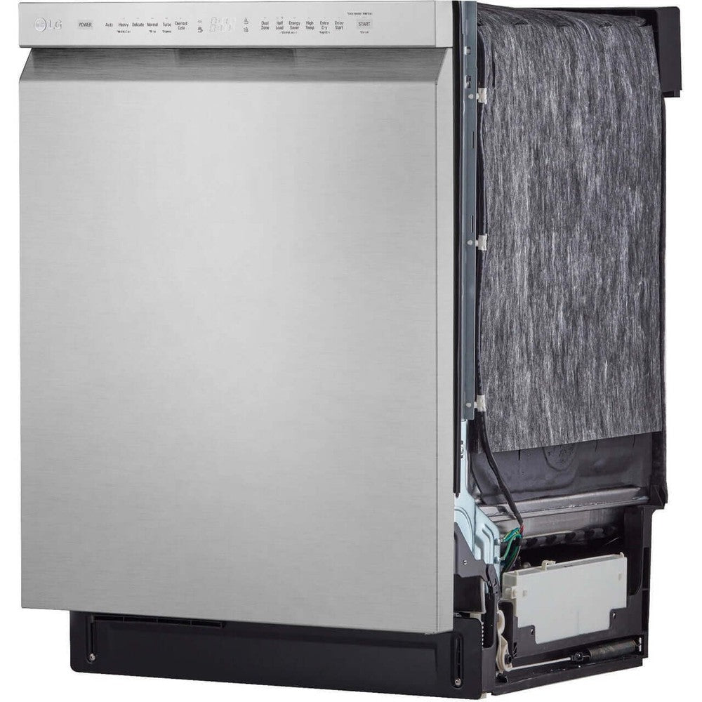 LG 24 in. Front Control Dishwasher with QuadWash in Stainless Steel (LDFN4542S)