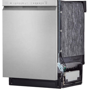 LG 24 in. Front Control Dishwasher with QuadWash in Stainless Steel (LDFN4542S)