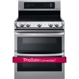 LG 30 in. Freestanding Electric Range with Double Oven in Stainless Steel 7.3 Cu.Ft. (LDE4413ST)