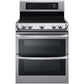 LG 30 in. Freestanding Electric Range with Double Oven in Stainless Steel 7.3 Cu.Ft. (LDE4413ST)
