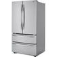 LG 36 in. 4-Door French Door Refrigerator in Stainless Steel 23 Cu. Ft. (LMWC23626S)